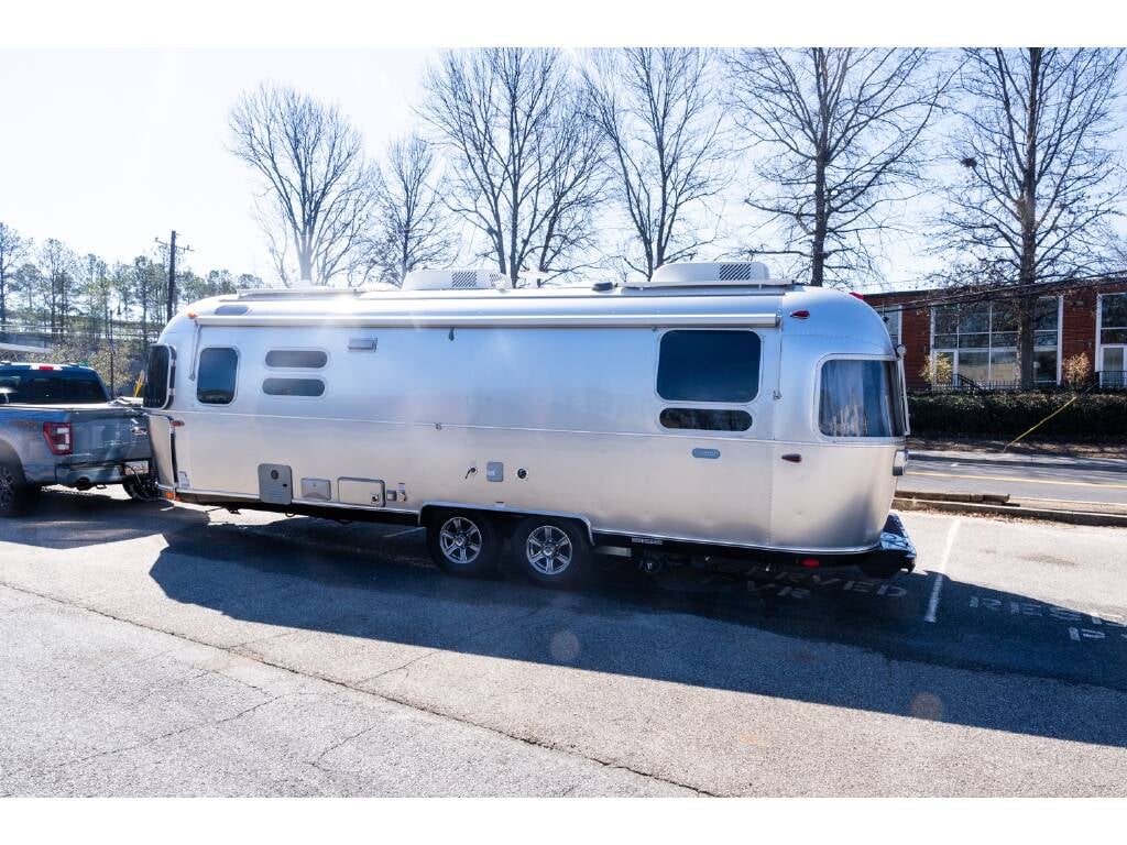 2022 Airstream Pottery Barn Special Edition 28RBQ — parked at camp