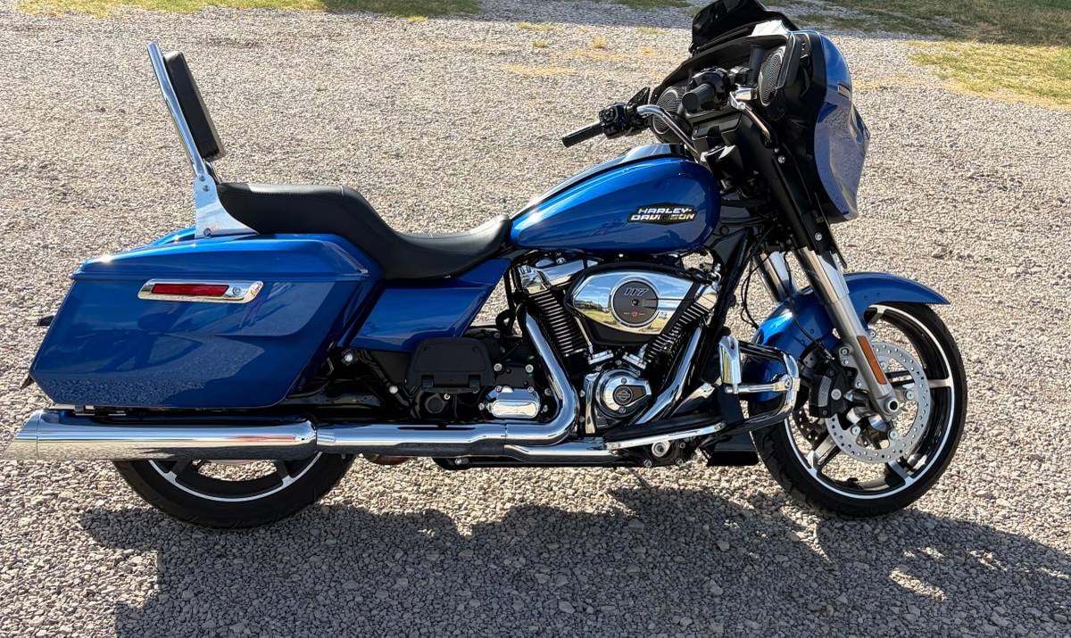 2024 Harley-Davidson FLHX Street Glide Classic in blue — front three-quarter view