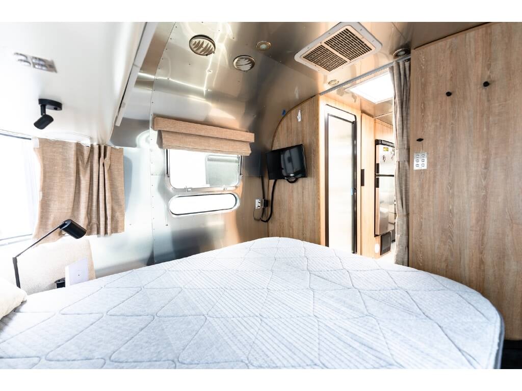 2022 Airstream Pottery Barn Special Edition 28RBQ — bedroom interior