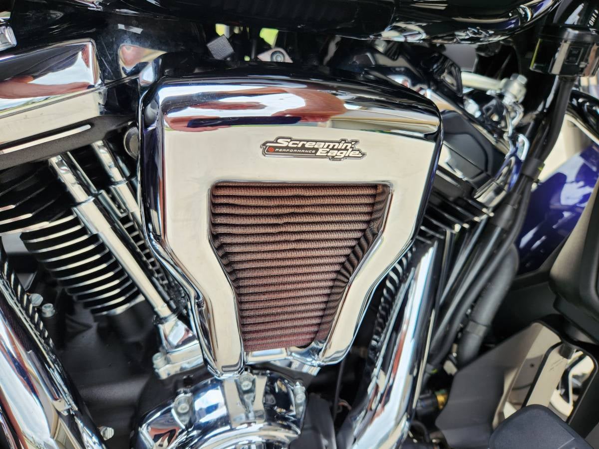 2026 Harley-Davidson Street Glide 3 Limited — chrome air cleaner and HD Extreme Breather