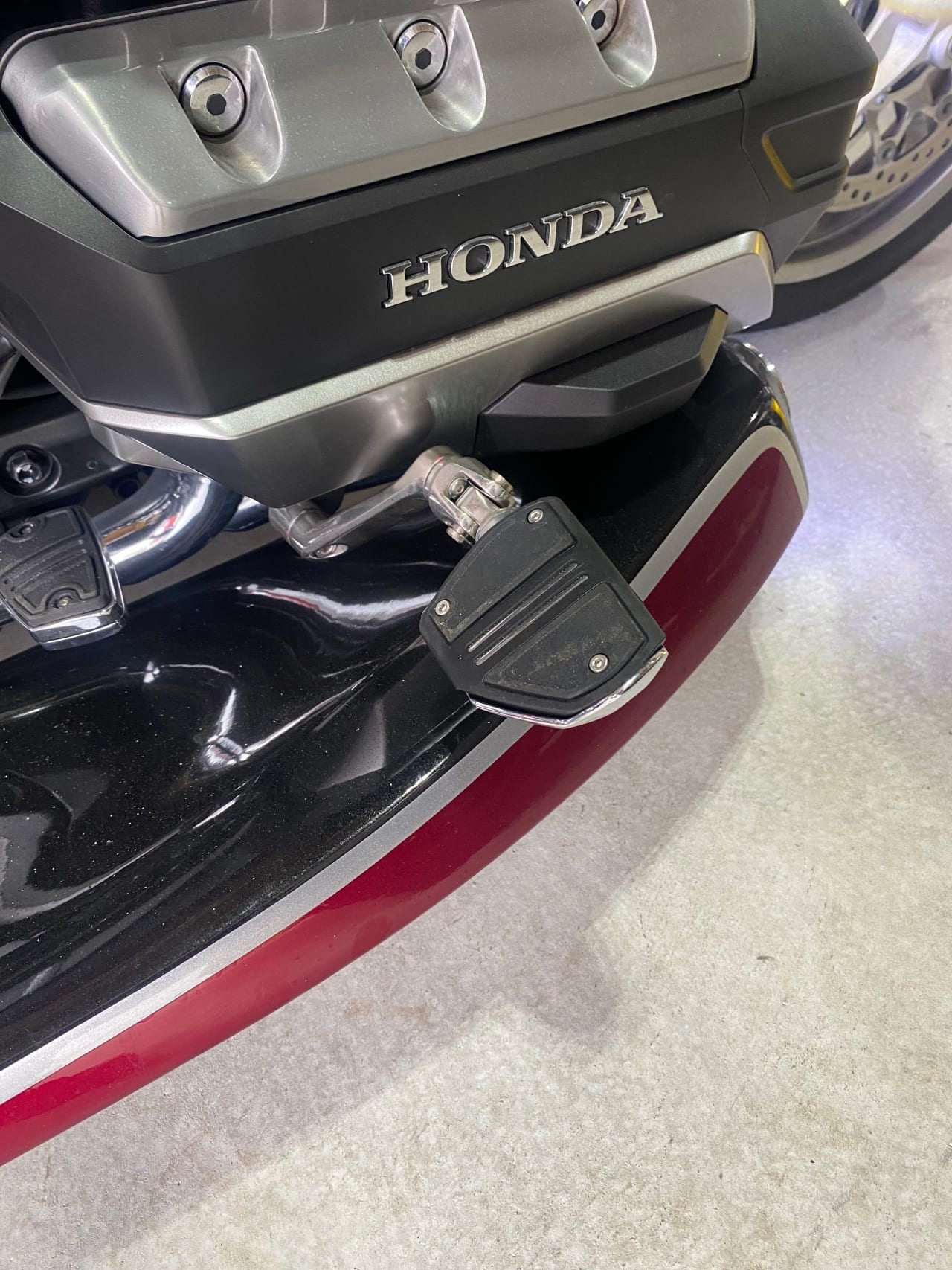 Lighted running boards and footrest detail