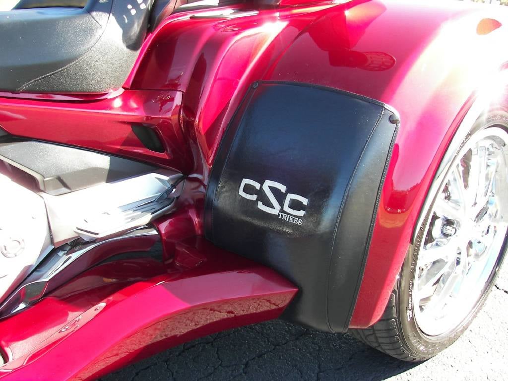 CSC mudflap and ground effects detail on the trike