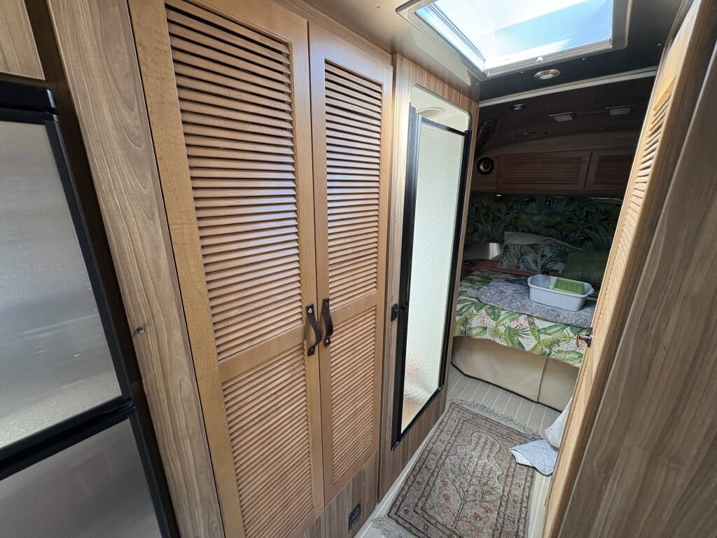 2019 Airstream Tommy Bahama Special Edition 27FB — wood cabinetry detail